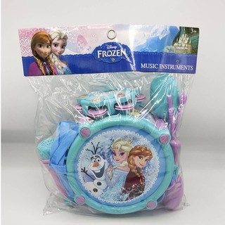 เครื่องดนตรี สำหรับเด็ก กลองชุด frozen elsa โฟรเซ่น