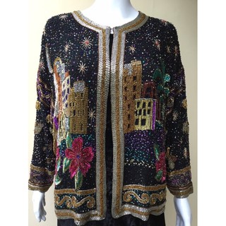 เสื้อคลุมปักอลังการปักแน่นปักจริง