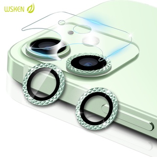 Wsken ฟิล์มกันรอยเลนส์กล้อง Wsken Iphone 12 /12Mini / 11 พร้อมเคสอลูมิเนียมอัลลอยด์หรูหรา