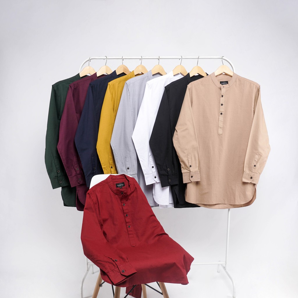 KEMEJA DIMPLEMART F-02 Sultan Kurta เสื้อแขนยาวปากีสถาน Kurta
