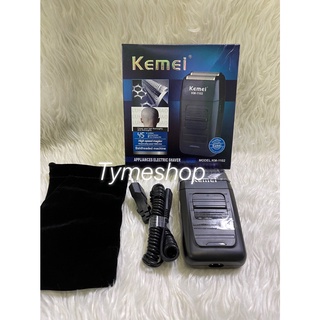 Kemei KM-1102 แบบชาร์จไร้สายเครื่องโกนหนวดสำหรับผู้ชายใบมีดแฝดลูกสูบเครามีดโกนใบหน้า