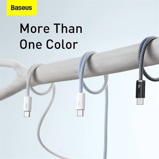 Baseus Dynamic สายชาร์จ 100W Type-C to Type-C สายไนลอนถัก ทนทาน ชาร์จเร็ว PD Charge สําหรับ โทรศัพท์มือถือ