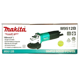 MAKITA แท้ เครื่องเจียร์ไฟฟ้า ขนาด 4 นิ้ว รุ่น M9512B กำลังไฟฟ้าที่ใช้ 720 วัตต์