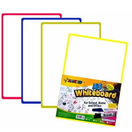 Flamingo Portable Whiteboard Thin & Lightweight A4 / A3 Size กระดานไวท์บอร์ด