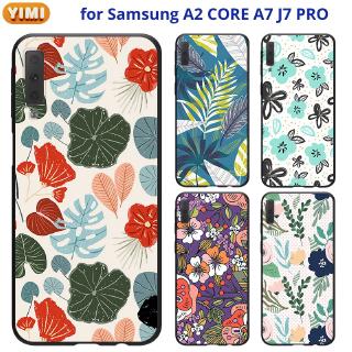 เคส SAMSUNG A04 A04S A13  A23 A33 A53 A73 A03 A52s A52 A72 A12 M12 5G A01 A2 Core   มือถือสำหรับเคสโทรศัพท์มือถือลายใบไม้สําหรับ