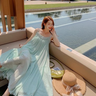 เดรสยาวพริ้ว ชุดใส่ไปทะเล