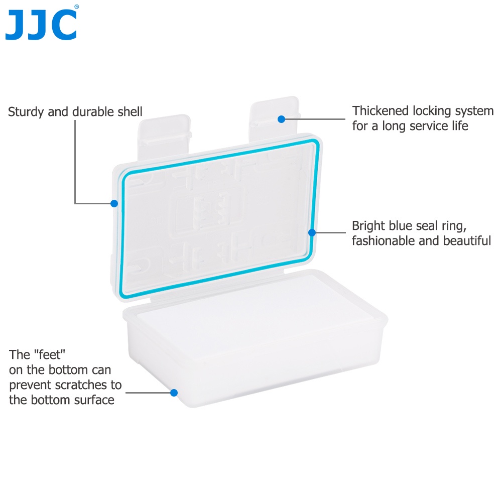 JJC BC-5 เคสแบตเตอรี่ 2-in-1 พร้อมช่องเสียบการ์ดหน่วยความจำเสริมสำหรับการ์ด SD SDHC SDXC 2 MSD Micro SD TF สำหรับ Olympus BLS-5 BLN-1, Fujifilm NP-W126 NP-W126S Sony NP-FW50 แบตเตอรี่