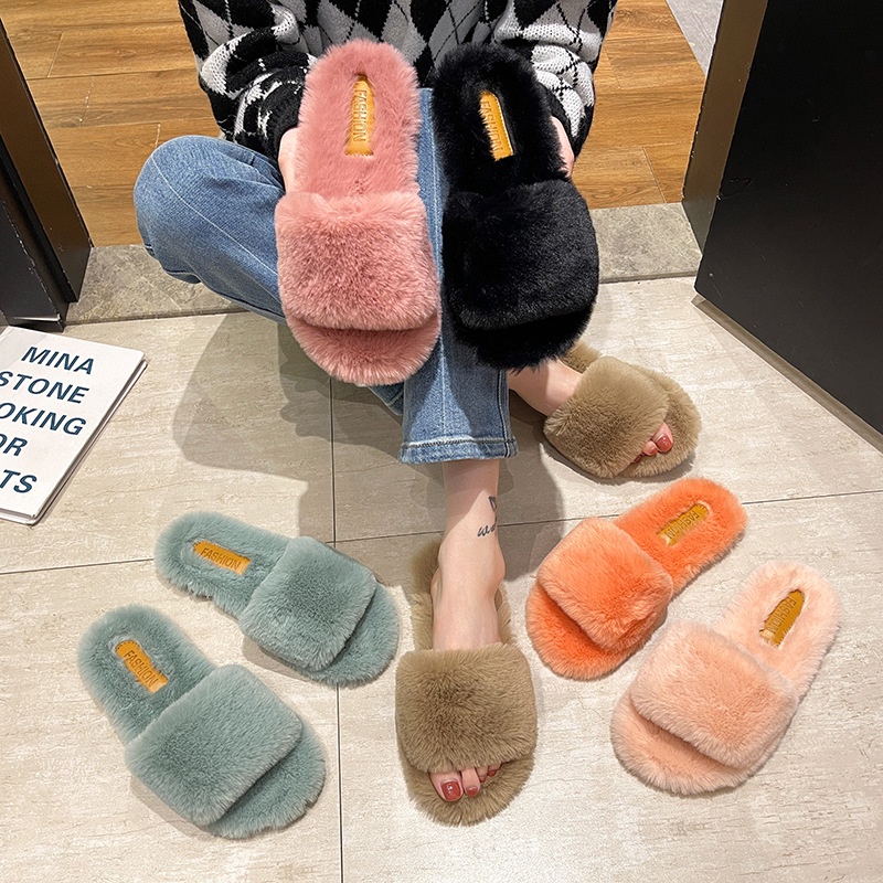 Indoor Slippers 188 บาท รองเท้าแตะ ผ้าฝ้าย พื้นทรงแบน ป้องกันการลื่น แบบนุ่ม ใส่ในบ้าน สําหรับผู้หญิง Women Shoes