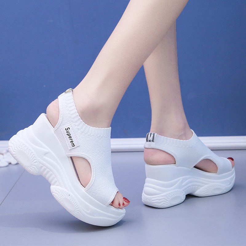 Ready Stock รองเท้าแตะผู้หญิง Thick Soled 8.5 cm รองเท้าแตะ Superem Kasut Wanita Size 35-40