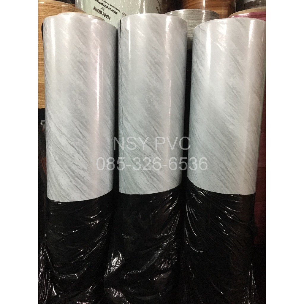 ส่งฟรี ถูกมาก ยกม้วน เสื่อน้ำมัน หนา 0.3 มิล ยาว 27.4 เมตร เคลือบเงา / Wholesale PVC vinyl Flooring length 27.4 meter