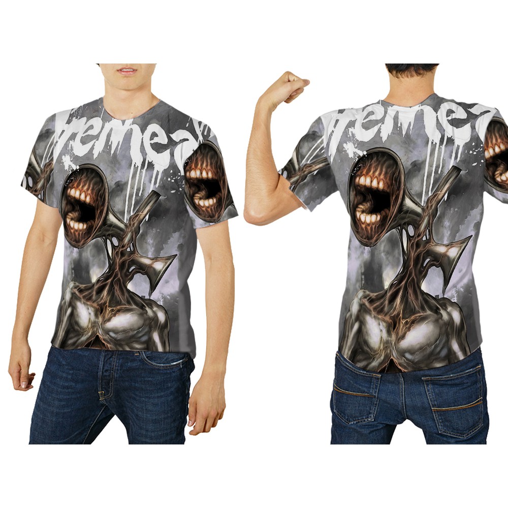 TiniShop - SIREN HEAD 3D Full Print Mens T-Shirt / Mens Top with Siren Head Motif