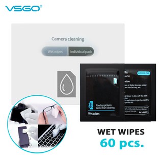 VSGO CAMERA CLEANING WET WIPES (60pcs in 1box)