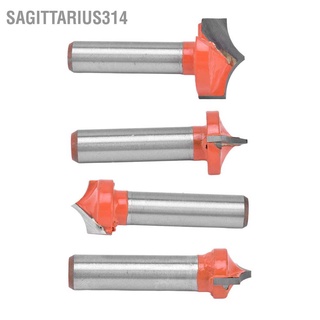 Sagittarius314 ดอกเร้าเตอร์ทังสเตนคาร์ไบด์ Cnc 45 เกจ เคลือบ Ptfe ก้านกลม 8 มม. 0.3 นิ้ว สําหรับตัดทําความสะอาด