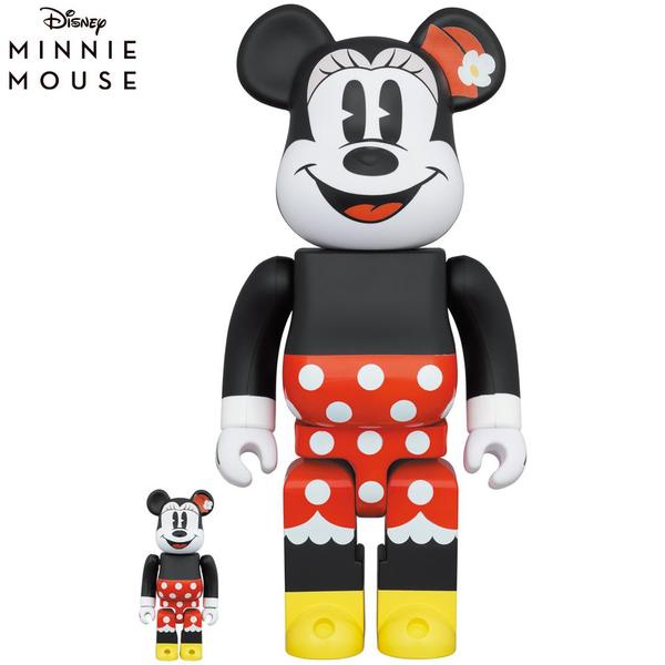 (ของแท้) Bearbrick Minnie Mouse 400%+100% แบร์บริค Be@rbrick by Medicom Toy ของใหม่ มือ 1