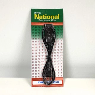 ถูกที่สุด! สายไฟหม้อหุงข้าว หัวกลาง ขนาดหัว 2.9 cm 250V 7A สายหม้อหุงข้าว Rice Cooker Plug ยี่ห้อ International