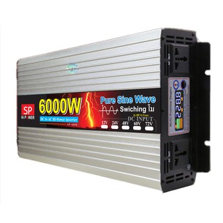 อินเวอร์เตอร์  PURE  SINE WAVE  12V 6000W