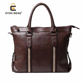 ETONWEAG กระเป๋าถือ สะพายข้าง สไตล์เกาหลี หนัง PU Leather (สีกาแฟ /Coffee)