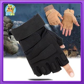 ถุงมือฟิตเนส ถุงมือออกกำลังกาย ถุงมือมอเตอร์ไซค์ Tactical gloves พร้อมส่ง