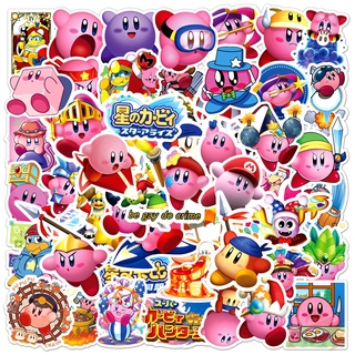 ❉ Kirby - Series 01 Anime Games Kawaii Cartoon Character สติ๊กเกอร์ ❉ 50Pcs/Set DIY Fashion Luggage Laptop Skateboard Decals Doodle สติ๊กเกอร์