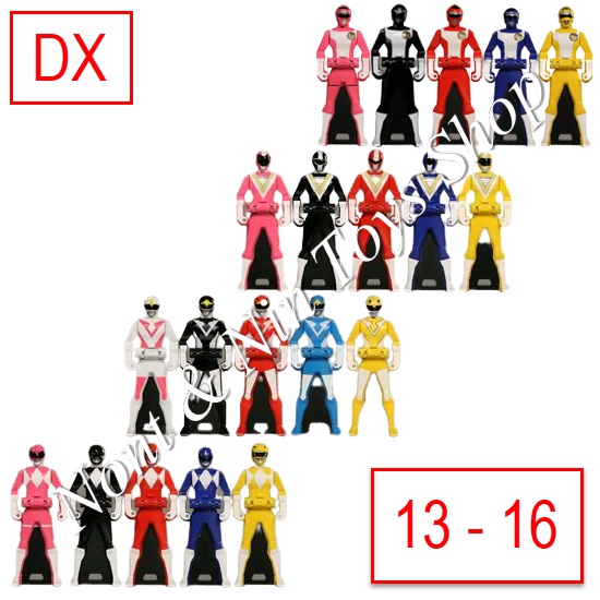 Gokaiger DX Ranger Key เรนเจอร์คีย์ ขบวนการโกไคเจอร์ ชุดที่ 4 เซนไตลำดับที่ 13-16 : Turboranger,Fiveman,Jetman,Zyuranger