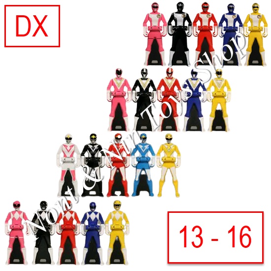 Gokaiger DX Ranger Key เรนเจอร์คีย์ ขบวนการโกไคเจอร์ ชุดที่ 4 เซนไตลำดับที่ 13-16 : Turboranger,Five