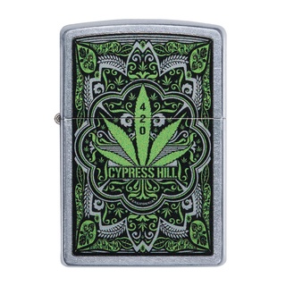 Zippo ไฟแช็กรุ่น 49010 cypress-hill-marijuana ของแท้ รับประกันตลอดชีวิต นำเข้าและจำหน่ายโดยตัวแทนจำหน่าย