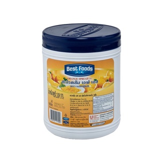 เบสท์ฟู้ดส์ สเปรด รสส้ม 1.9 กิโลกรัม Best Foods Orange Spread 1.9 kg