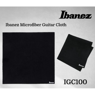 ผ้าเช็ดกีตาร์ Ibanez IGC100 สีดำอย่างดี