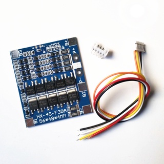 วงจรป้องกันแบตเตอรี่ BMS 4S 6S LiFePo4 3.2V 30A 4S บอร์ดโมดูลป้องกันแบตเตอรี่ลิเธียม  30A 3.7V Li-ion BMS 6S 10A