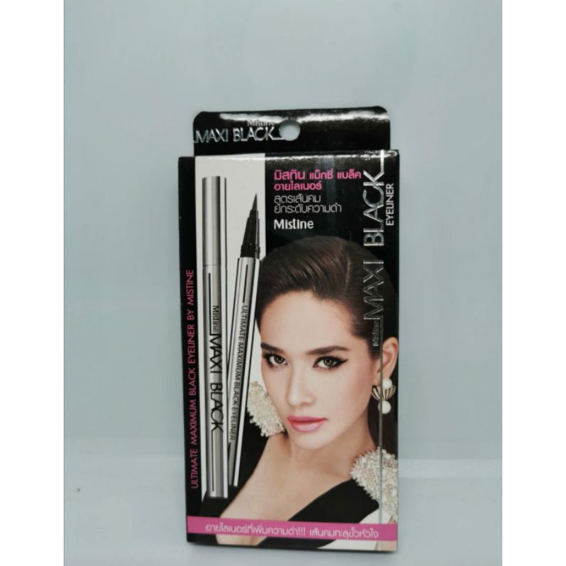 Mistine Maxi Black Eyeliner Shopee Thailand