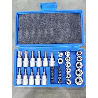 ชุดบล๊อกทอร์คE  also  34pcs.  3/8"