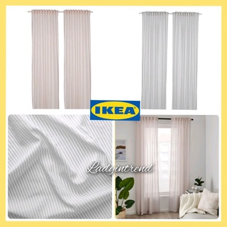 IKEA BYMOTT ผ้าม่านคู่ จากอีเกีย ขนาด 120×250 ซม.