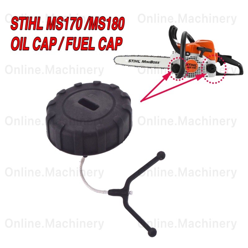 CHIANSAW STIHL MS170 MS180 ฝาน้ํามัน / ฝาน้ํามัน Penutup Miyak STIHL MS170 MS180 Chian Saw