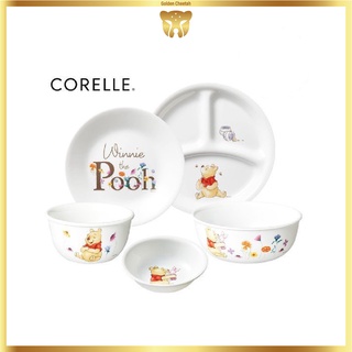 Corelle Winnie the Pooh ชุดจานชาม ลายหมีพูห์ 5p สําหรับ 1 คน