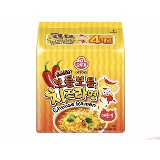 Ottogi Sheese Ramen Spicy 111g*4 โอโตกิ ชีส ราเมง รสเผ็ด แพค 4 ซอง