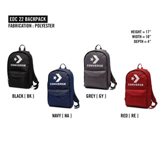 [สินค้าลิขสิทธิ์] เป้สะพายหลัง Converse รุ่น EDC 22 Backpack /เป้คอนเวิร์ส กระเป๋าคอนเวิร์ส เป้สะพายหลัง