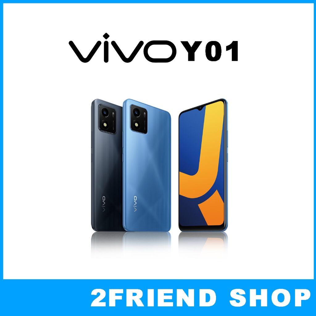 Vivo Y01 2+32GB- วีโว่ สมาร์ทโฟน หน้าจอ 6.51 Helio P35 Octa Core นิ้วแบตเตอรี่ 5,000 mAh