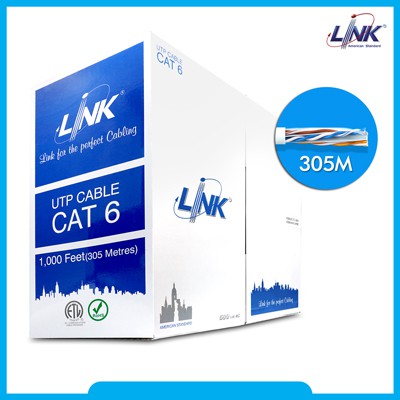 CAT6 UTP Cable (305m/Box) LINK (US-9116)