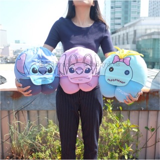 หมอนรองคอ มีฮู้ด Stitch สติช &amp; Angel แองเจิ้ล &amp; Scrump สกั๊ม &amp; Yuna Kamihara ยูนา มีแผ่นปิดตา