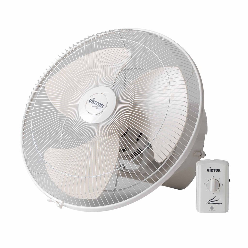 Victor พัดลม โคจร ขนาด 18 นิ้ว รุ่น CF-885 สีขาว ควบคุมด้วยสวิตซ์แบบโรตารี่ มีสวิทช์หยุดส่าย ประกันมอเตอร์ 3 ปี พัดลม