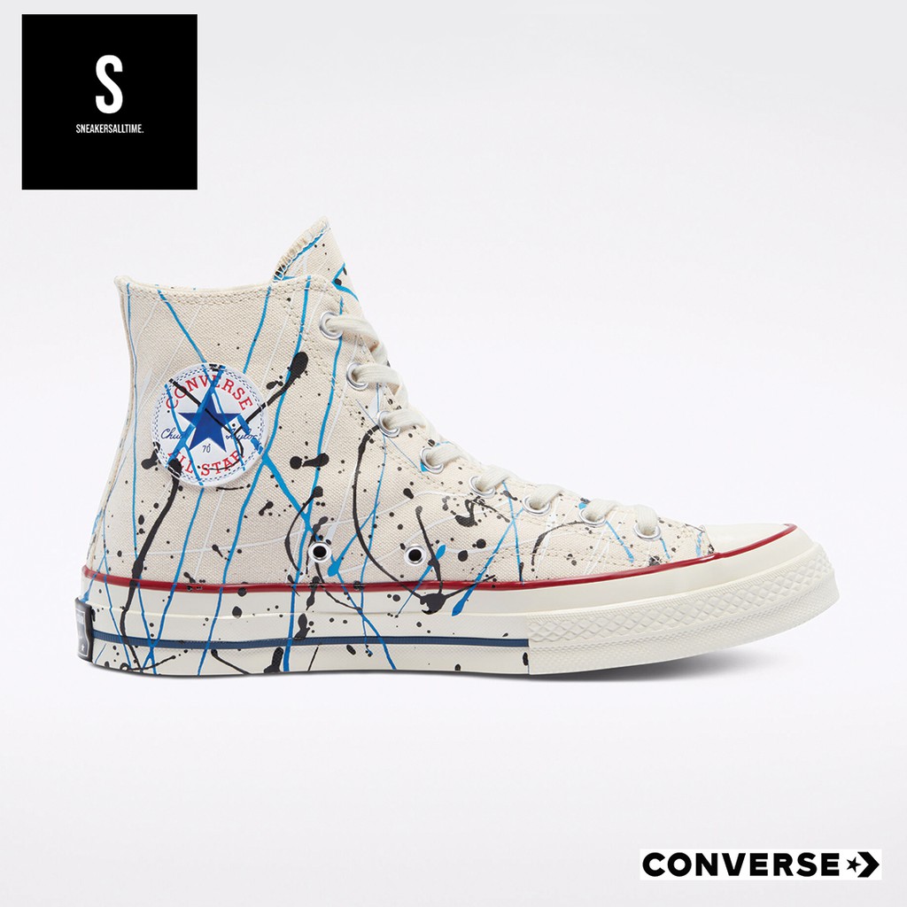 Original Converse Chuck Taylor 70's Re-Pro Hi White Archive Paint Splatter รองเท้าคอนเวิส รีโปร