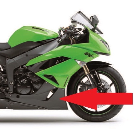 แฟริ่งล่าง Kawasaki ZX6R 09