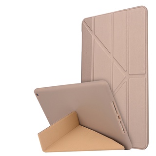 เคสซิลิโคนนิ่ม ฝาพับ พร้อมขาตั้ง สําหรับ iPad Mini 1 2 3 4 5 6 Air Pro 9.7 10.5 iPad 7 8 9 10.2 นิ้ว