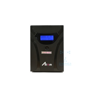 SYNDOME UPS (เครื่องสำรองไฟฟ้า) รุ่น ATOM 1500-LCD (1500VA/900WATT) **รับประกัน 2 ปี**
