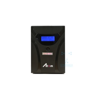 SYNDOME UPS (เครื่องสำรองไฟฟ้า) รุ่น ATOM 1500-LCD (1500VA/900WATT) **รับประกัน 2 ปี**