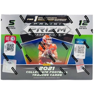 2021 Panini Prizm Draft Pick College Football Mega Box (Gold Ice Prizm)