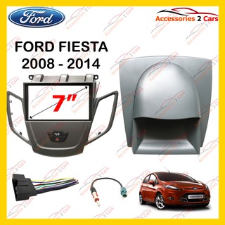 กรอบหน้าวิทยุFORD FIESTA ปี2008  สำหรับ 7นิ้ว รหัสNV-FR-023