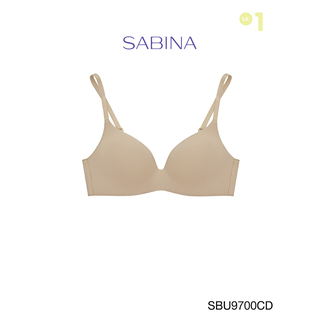 SABINA BRALESS เสื้อชั้นใน Invisible Wire (ไม่มีโครง) รุ่น Pretty Perfect รหัส SBU9700CD สีเนื้อเข้ม