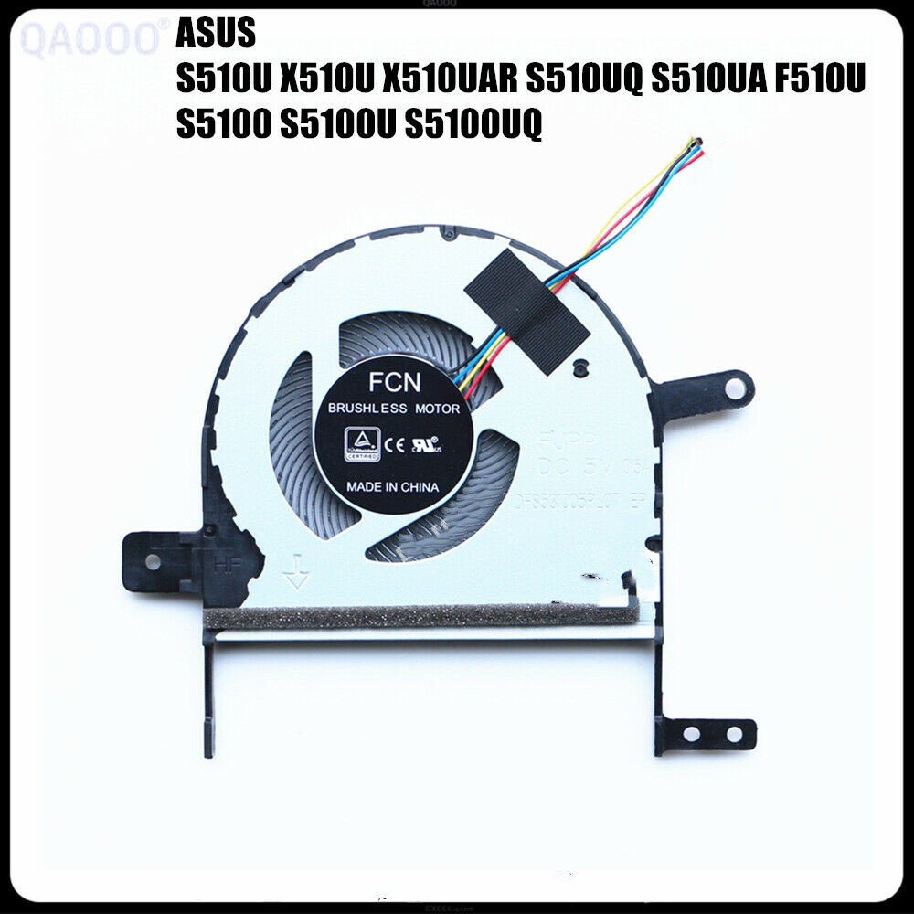 พัดลมสําหรับ ASUS S510U X510U X510UAR S510UQ S510UA F510U S5100 S5100U X510UN พัดลมระบายความร้อน CPU