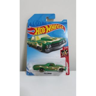 รถเหล็ก Hotwheels 71 EL CAMINO สีเขียว (ib011)